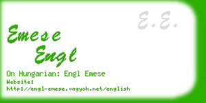 emese engl business card